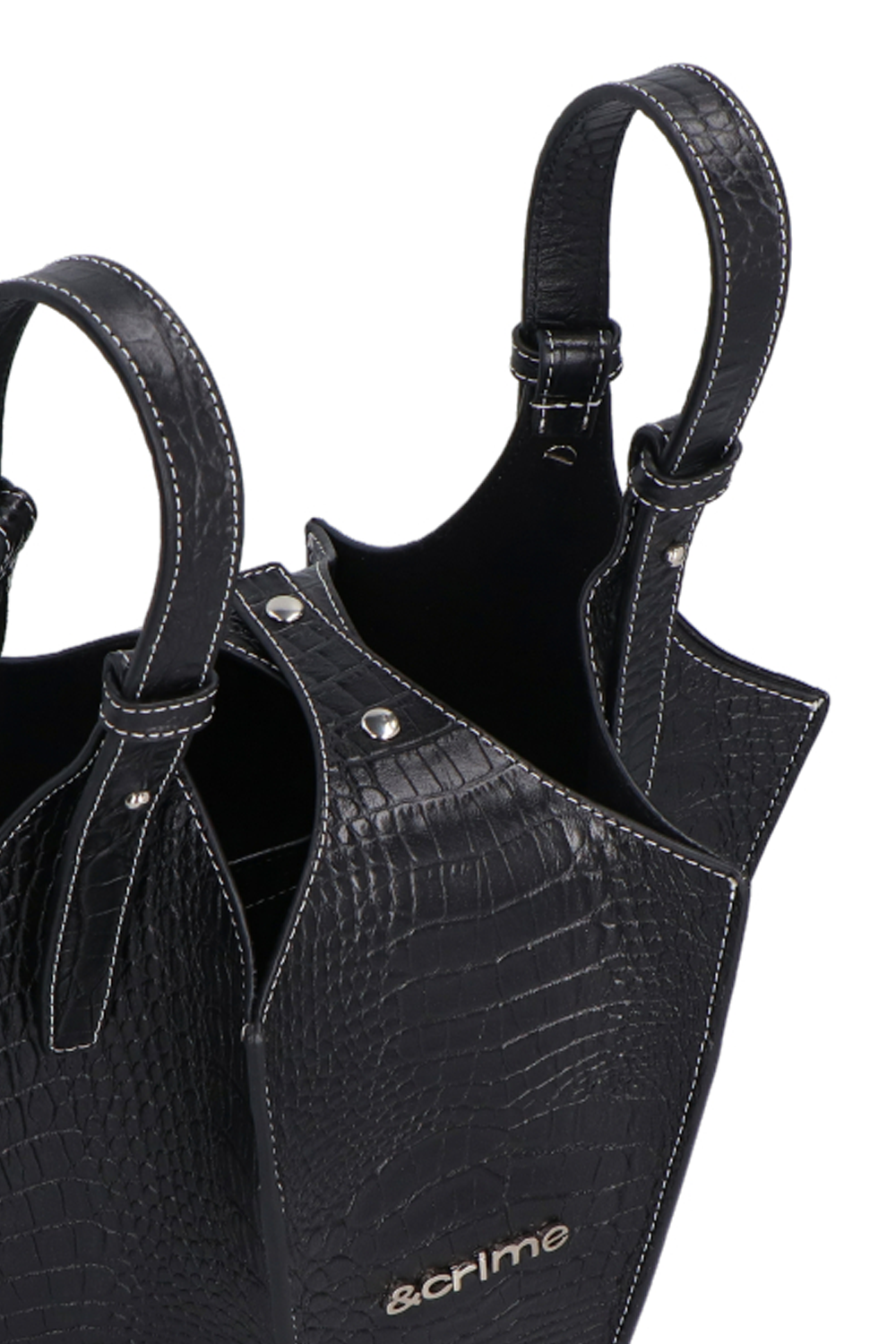 SM CHELSEA ROUND BUCKET Black Bucket Purse by KURT GEIGER LONDON
