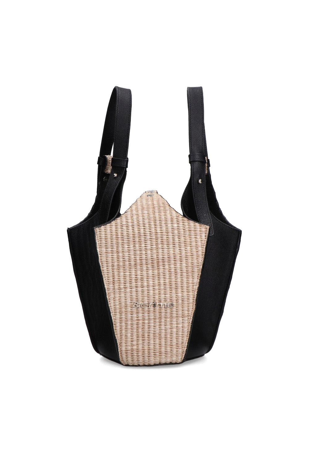 Chunks Bucket Raffia/Negro