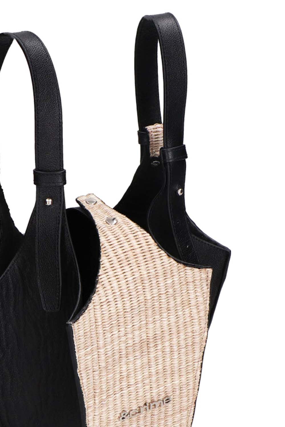Chunks Bucket Raffia/Negro