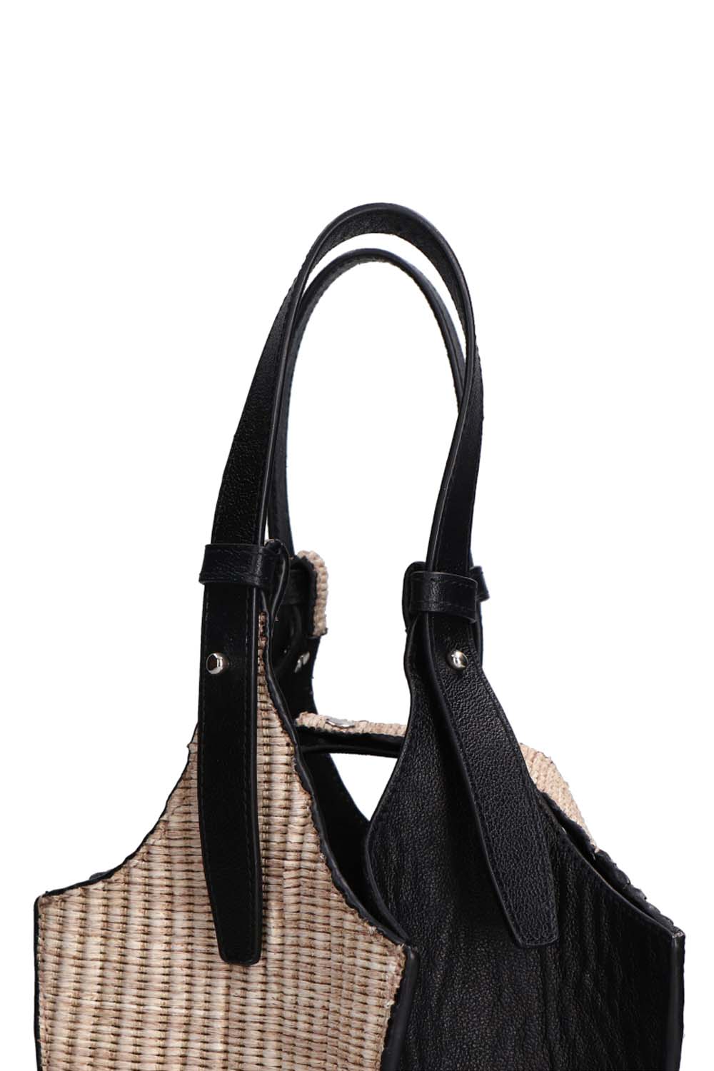 Chunks Bucket Raffia/Negro