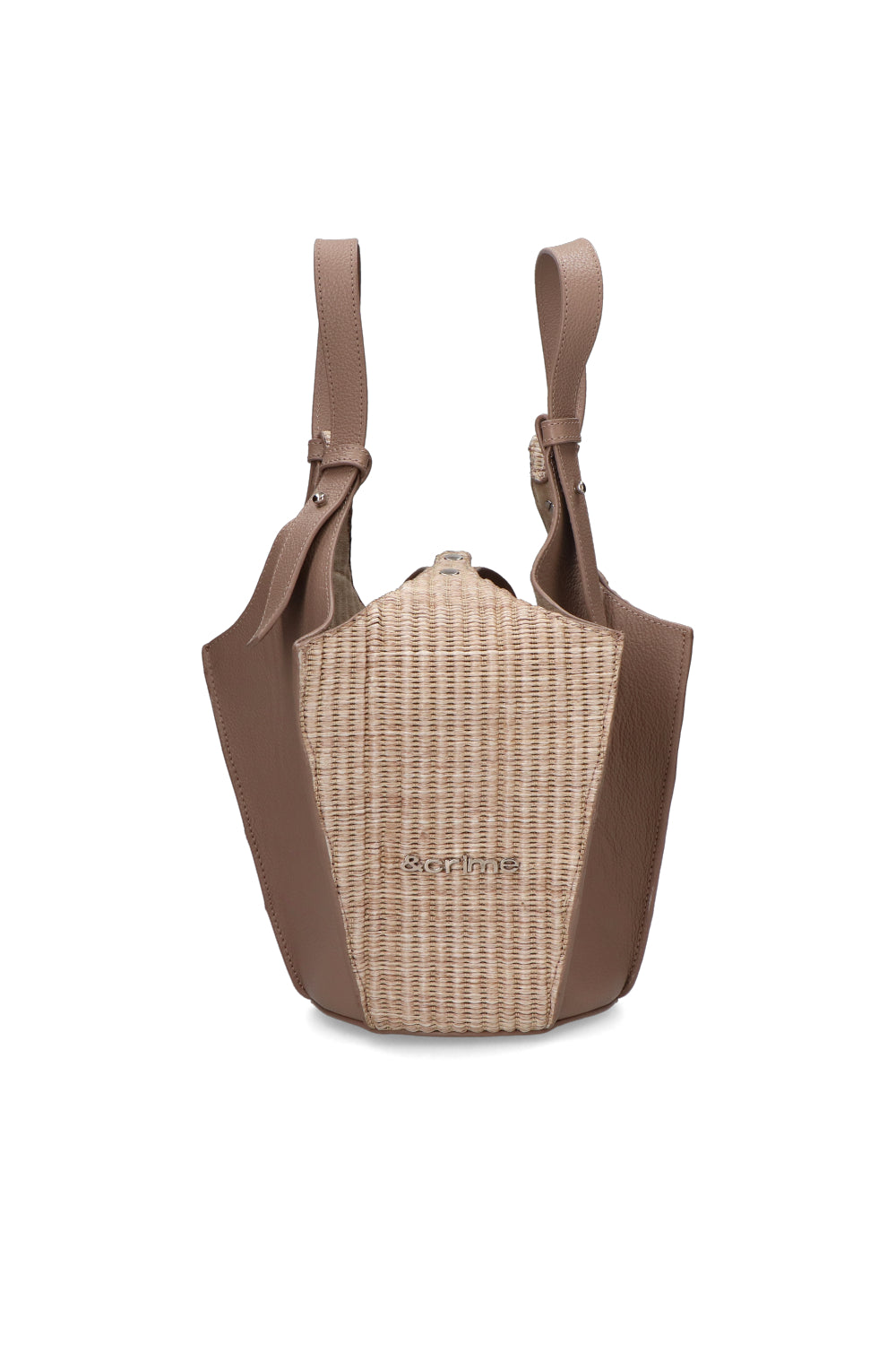 Chunks Bucket Raffia/Taupe