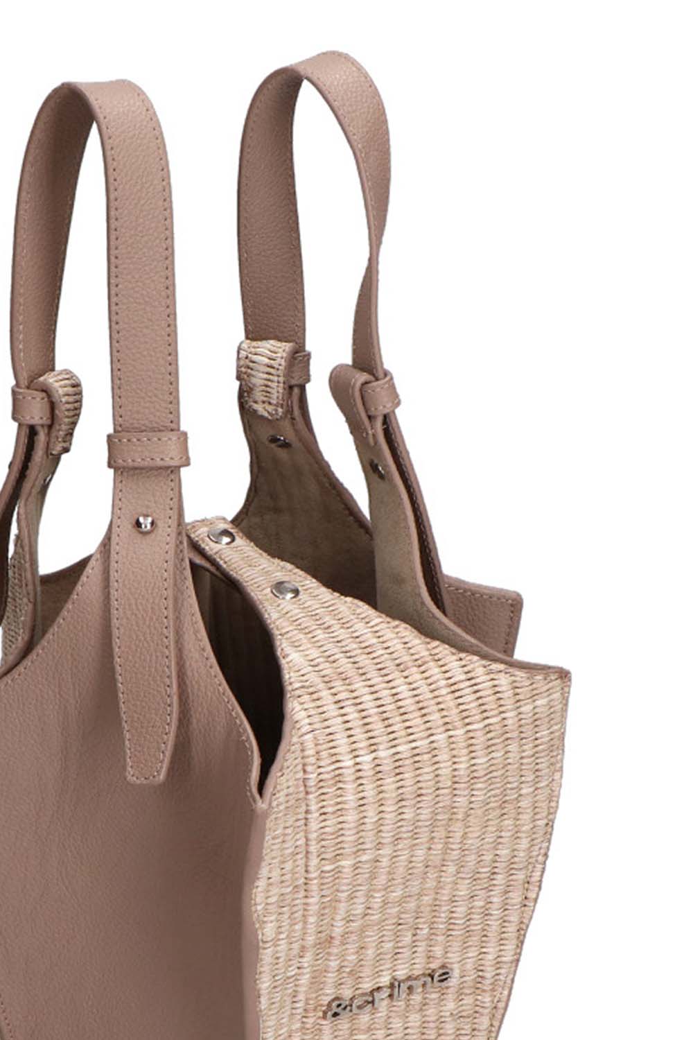 Chunks Bucket Raffia/Taupe
